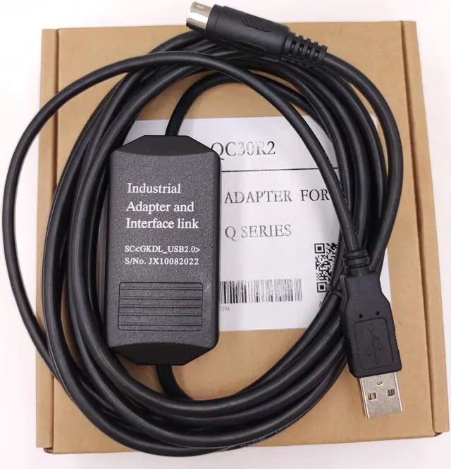 Alt view image 2 of 5 - LITKEQ USB Programming Cable for Mitsubishi PLC Q Series, for USB-QC30R2 Replacement, Adaptive Baud Rate, 6 FT.