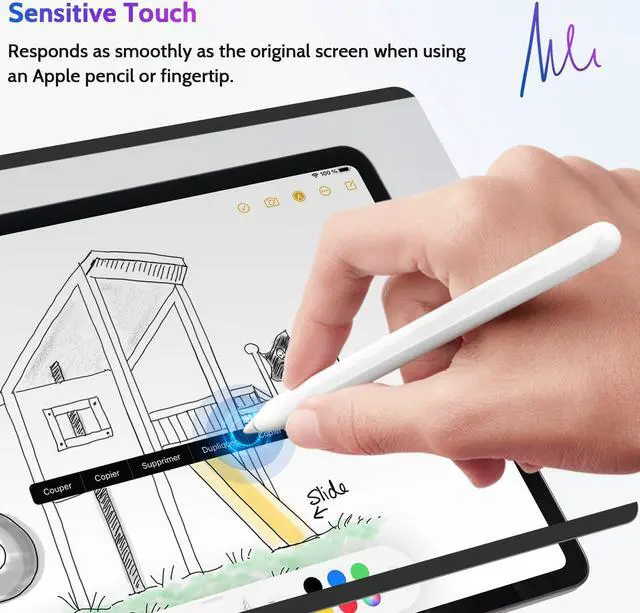 Alt view image 5 of 5 - Peslv Magnetic Privacy Screen Protector for iPad Pro 12.9 Inch 2018 2020 2021 2022, Removable Anti Blue Light Glare Spy Private Filter