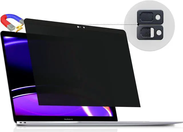 Main image of Peslv Magnetic Privacy Screen for MacBook Pro 15 Inch (2012-2015), Removable Anti Blue Light Glare Peep Filter Black Out Screen Protector for Mac 15.4 In Laptop Model (A1278 A1286 A1398)