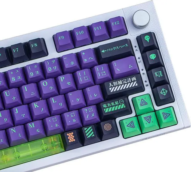 Main image of ZXMICYFA Keycaps,135 Keys Dye-Sublimation Cherry Profile Custom PBT Keycaps Set with 7U Spacebar for ASIN Layout Cherry Gateron MX Switches Mechanische Keyboard