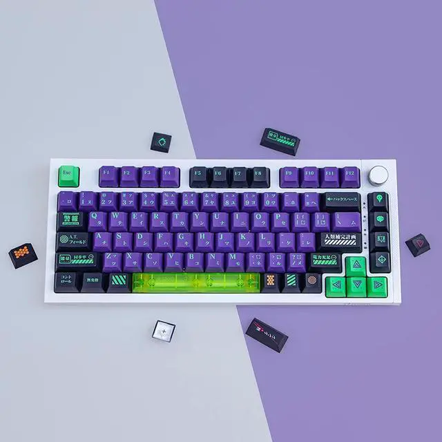 Alt view image 4 of 5 - ZXMICYFA Keycaps,135 Keys Dye-Sublimation Cherry Profile Custom PBT Keycaps Set with 7U Spacebar for ASIN Layout Cherry Gateron MX Switches Mechanische Keyboard