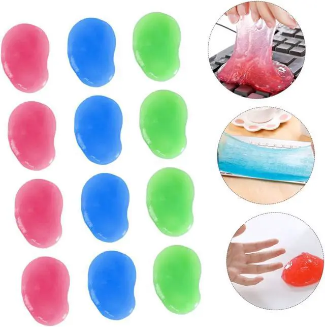 Alt view image 5 of 5 - Mobestech 20 Pcs Keyboard Cleaning Mud Car Interior Duster Keyboard Cleaner Gel Car Cleaning Goo Speakers Dust Cleaner Cleaning Duster for Cleaning Jelly Dust Crystal