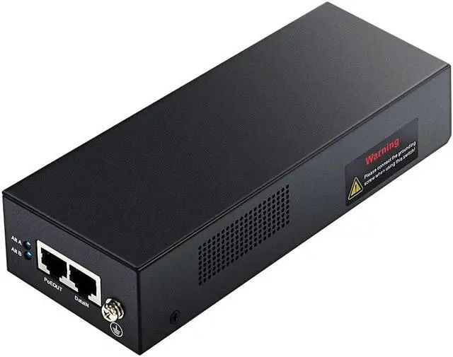 Main image of HYN@NET PE90-BT | 90W Gigabit Ultra PoE++ Injector, 56V Power on Ethernet Adapter,Comply with IEEE 802.3bt/at/af, 10/100/1000Mbps Shielded RJ-45 Ports,Metal Housing,Plug and Play