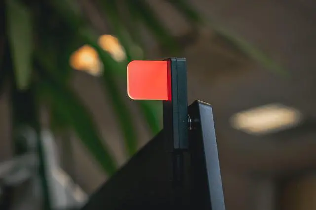 Alt view image 3 of 5 - Luxafor Flag LED USB Busy Light Indicator  Black Luxafor Flag LED Availability Indicator That Eliminates Workspace Distractions and Boosts Productivity (59 inch Cable (USB-C))