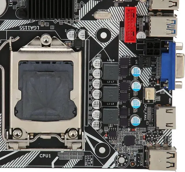 Alt view image 4 of 5 - B75 MS LGA 1155 Computer Motherboard, Gaming Motherboard, Support DDR3 Memory NVME M.2 M.2 USB3.0 SATA3.0 Motherboard Mainboard