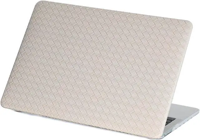 Alt view image 3 of 5 - BaayCerrie Beige Rhombic Woven Design for MacBook Air 15 inch Case 2023 M2 Chip Model A2941
