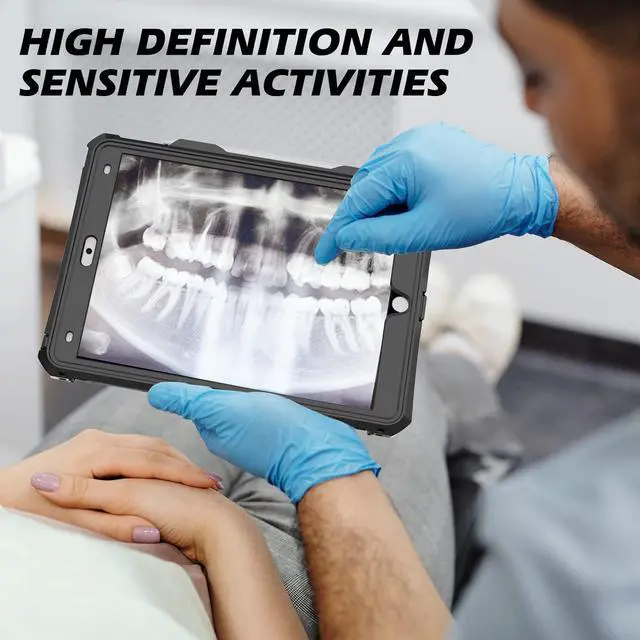 Alt view image 5 of 5 - Transy for Waterproof iPad 10.2 Case, Waterproof iPad 9th /8th/7th Generation Case Built-in Screen Protector, Full Body Shockproof Protection Case with Strap for iPad 10.2 inches 2021/2020/2019