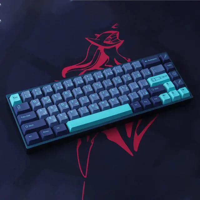 Alt view image 3 of 5 - Tsungup PBT Keycaps 134 Keys Cherry Profile Arabian Sea Keycaps Dye Sublimation Japanese Keycaps with 6.25U 7U Spacebar for Cherry MX Switches Mechanical Keyboard