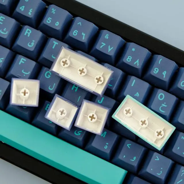 Alt view image 5 of 5 - Tsungup PBT Keycaps 134 Keys Cherry Profile Arabian Sea Keycaps Dye Sublimation Japanese Keycaps with 6.25U 7U Spacebar for Cherry MX Switches Mechanical Keyboard