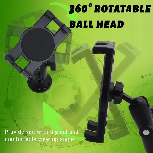 Alt view image 5 of 5 - RomHaus Metal Tablet Mount for Truck/Car/Vehicle/Industrial Heavy Duty Drill Base Tablet Holder for Dashboard, Wall, Desk, fit 7-14.6 inch Tablets