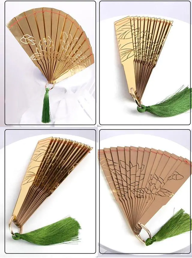 Alt view image 5 of 5 - Seaehey Anime Doma Hand Fan Demon Cosplay Douma Folding Fans Prop Japanese War Fan Weapon Halloween Accessories (Acrylic Gold Fan)