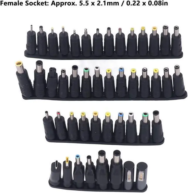 Alt view image 2 of 5 - Adapter Laptop Charger Notebook Power Head with Power Cord Banana Tip for Universal Supply Charger Adapter and AC Power Adapters