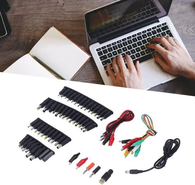 Alt view image 5 of 5 - Adapter Laptop Charger Notebook Power Head with Power Cord Banana Tip for Universal Supply Charger Adapter and AC Power Adapters