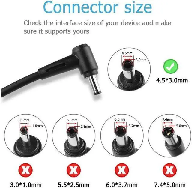 Alt view image 3 of 5 - 150W AC Charger Compatible with Asus A17-120P2A ADP-120CD B A18-150P1A Zenbook Pro 15 Flip OLED Q529 Q529Z Q529ZA Q539ZA Q539Z Q539ZD UP6502 UP6502Z A571GT X571GD NX571GT RX571GT