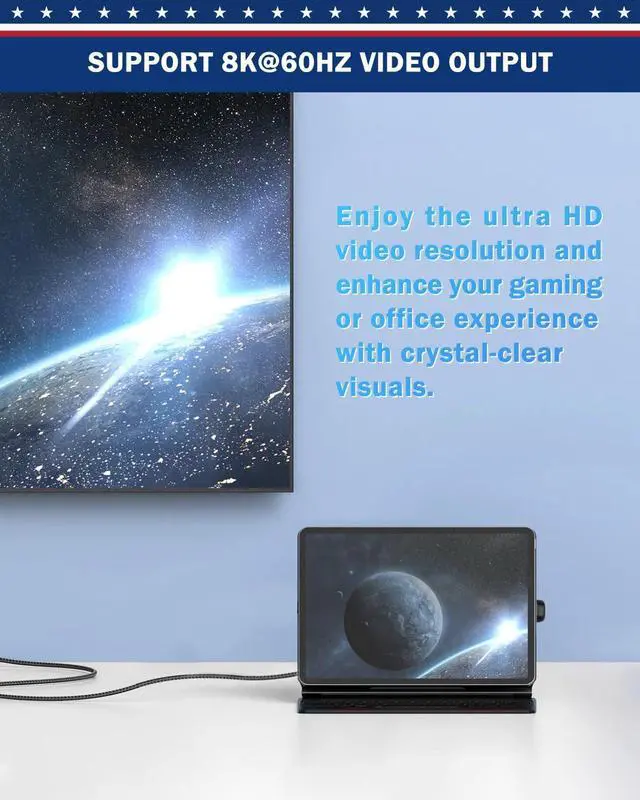 Alt view image 5 of 5 - ShineeKee 180 Degree USB C Adapter U Shape 40Gbps Data Transfer USB 4.0/Thunderbolt 4 Type C Male to Female Connector Extender for Mobile Phone, Switch, Steam Deck, Tablet, Laptop (12 Pack)