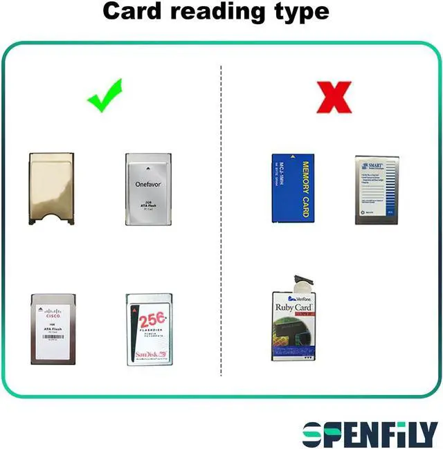 Alt view image 3 of 4 - SPENFiLY USB2.0-Plastic Version Interface PCMCIA Card Reader,Read Flashdisk,PCMCIA,PC-Card ATA,Mass Storage ATA Flash,PC Card