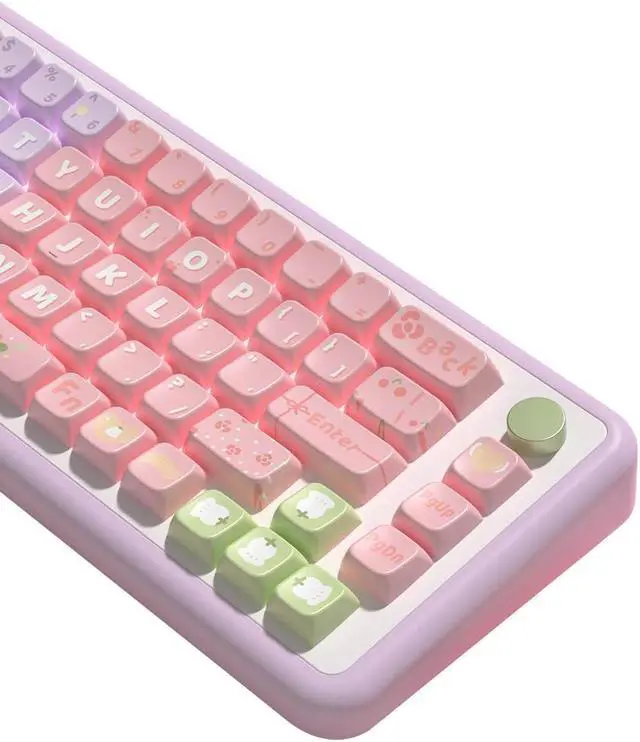 Main image of daixiahu Flower Language Theme keycaps 158 Key PBT keycaps MDA Custom keycap Set is Suitable for 61/87/104/108 Cherry MX Switch and Other Mechanical Keyboards