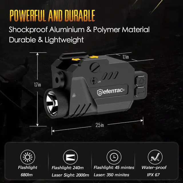Alt view image 4 of 5 - DEFENTAC Tactical Product, Bundle with Magnetic Charger Cable