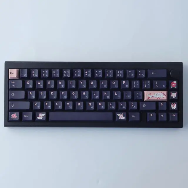 Alt view image 3 of 5 - JOMKIZ Keycaps, 148 Keys Dye Sublimation Cherry Profile Keycaps Japanese PBT Keycap Set for Cherry MX Switches ISO/ANSI Layout Mechanical Keyboards