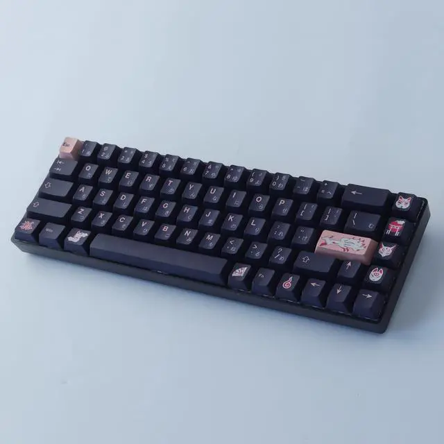 Alt view image 4 of 5 - JOMKIZ Keycaps, 148 Keys Dye Sublimation Cherry Profile Keycaps Japanese PBT Keycap Set for Cherry MX Switches ISO/ANSI Layout Mechanical Keyboards