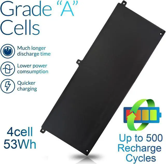 Alt view image 5 of 5 - 53WH Type H5CKD 15V Laptop Battery for Dell Inspiron 5300 5301 5401 5408 5501 5508, 7306 7506 2-in-1 Silver Series, Vostro 5300 5301 5401 5402 Replacement for P129G P129G002 7T8CD 07T8CD TXD03
