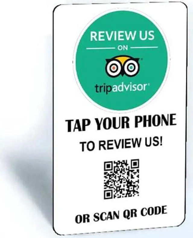 Alt view image 2 of 4 - Tap and Share Connect Cards (3 Pack) | Review Us on Trustpilot, TripAdvisor & Google | Smart NFC+QR Code, Green, Blue, Red | Professional Style, Paper Material, Promotional Use
