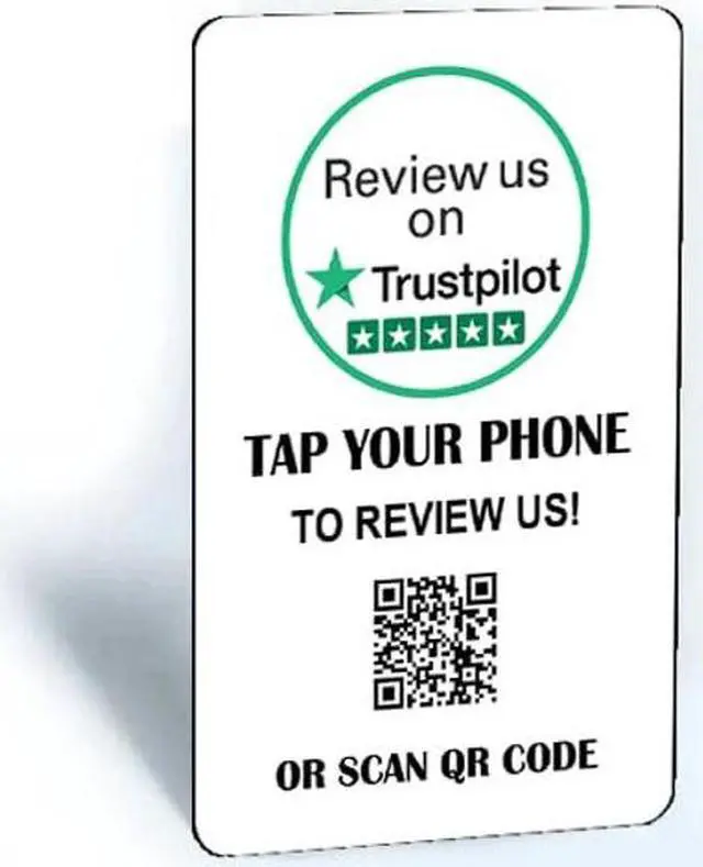 Alt view image 4 of 4 - Tap and Share Connect Cards (3 Pack) | Review Us on Trustpilot, TripAdvisor & Google | Smart NFC+QR Code, Green, Blue, Red | Professional Style, Paper Material, Promotional Use