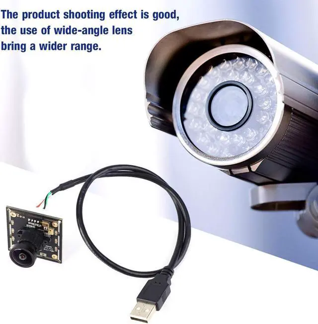 Alt view image 2 of 5 - Tbest USB Kameramodul Modul,Lightburn USB Kamera Mini Webcam,Lightburn Camera,UsbKameramodul 140 Grad 2 Million Pixels 140° Wide Angle Lens USB Camera Module with Ov2710 Chip