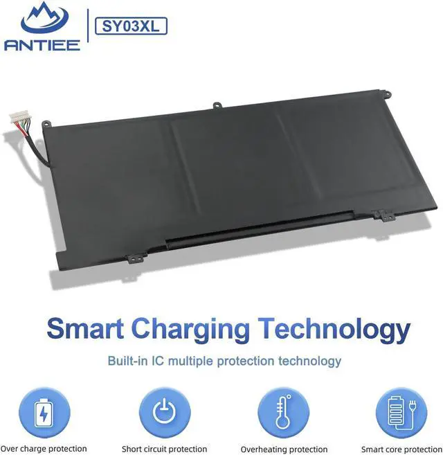 Alt view image 5 of 5 - ANTIEE SY03XL Laptop Battery for HP Chromebook X360 14 G1 14-DA 14-DA0011DX 14-DA0500ND 14-DA0021NR Chromebook 15-DE 15-DE0010NR 15-DE0021CL L29959-002 L29913-221 SY03060XL 11.55V 60.9Wh