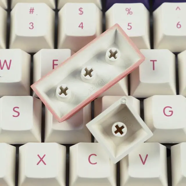 Alt view image 4 of 5 - YMDK 143 Smoke Cloud Keycaps Dye-Sub Thick PBT Cherry Profile Key caps for TKL 61 64 68 75 87 96 104 108 GMMK MX Mechanical Keyboard