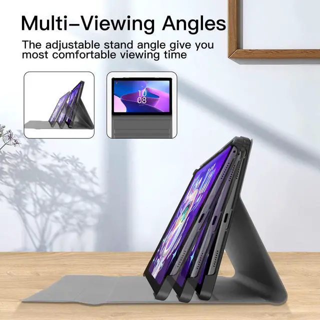 Alt view image 5 of 5 - XIWMIX Lenovo Tab M10 Plus Backlit Keyboard Case 10.6 Inch 3rd Gen 2022, Slim Case Lightweight Smart Tablet Cover with Magnetically Detachable Wireless Bluetooth Keyboard for Lenovo Tab M10 Plus 10.6"