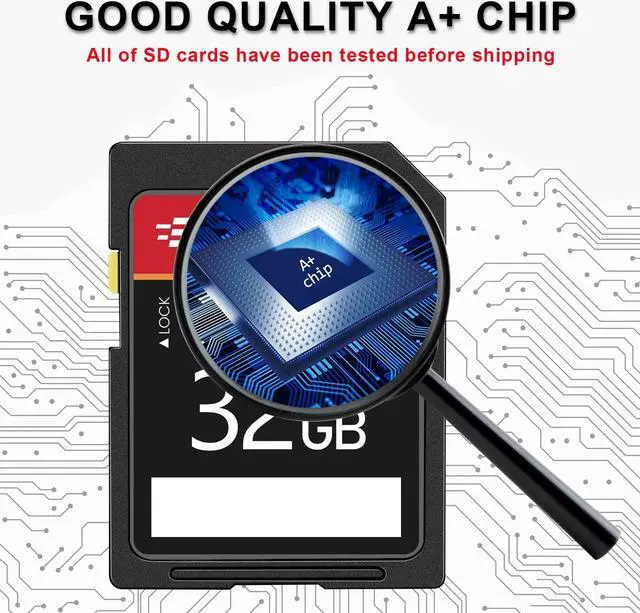 Alt view image 3 of 5 - 5-Pack of SD Card 32GB EASTBULL Class 10 SD Card U1 V30 High-Speed 100MB/s Read SDHC Memory Card 5-Pack for Camera, Full HD Video, with 5 Mini Cases (32GB, 5 Pack)