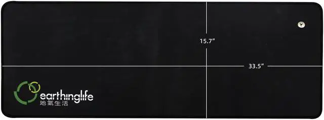 Alt view image 3 of 5 - Grounding Mat for Eathing Conductive PU Leather Desk Mat with 16.4ft Grounded Cord Grounded Therapy