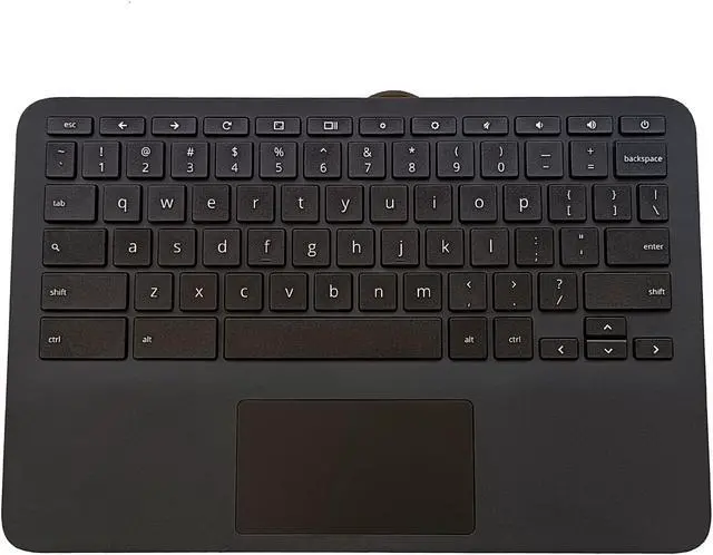 Main image of LTPRPTS Replacement Laptop Upper Case Palmrest Keyboard Touchpad Assembly Part for HP Chromebook 11MK G9 EE M44258-001 Black