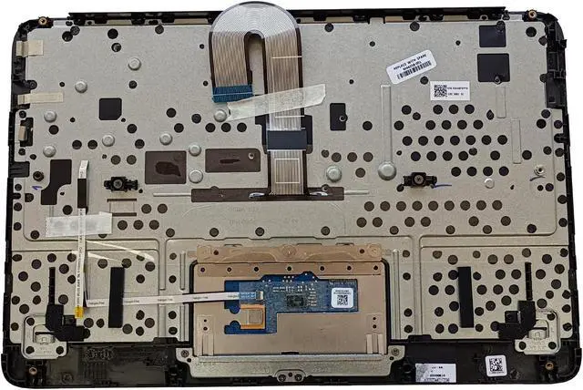 Alt view image 2 of 5 - LTPRPTS Replacement Laptop Upper Case Palmrest Keyboard Touchpad Assembly Part for HP Chromebook 11MK G9 EE M44258-001 Black