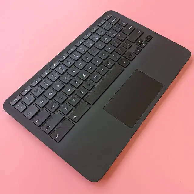 Alt view image 3 of 5 - LTPRPTS Replacement Laptop Upper Case Palmrest Keyboard Touchpad Assembly Part for HP Chromebook 11MK G9 EE M44258-001 Black