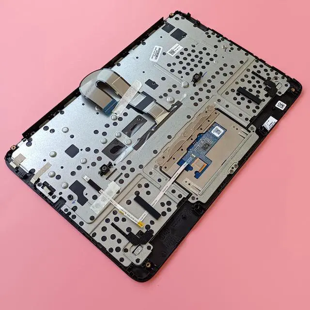 Alt view image 4 of 5 - LTPRPTS Replacement Laptop Upper Case Palmrest Keyboard Touchpad Assembly Part for HP Chromebook 11MK G9 EE M44258-001 Black