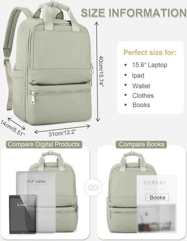 Alt view image 2 of 5 - wepadre Small Travel Backpack Carry on Flight Approved Personal Item Travel Bag Carry on Backpack for Women Work Laptop Backpack for Traveling Carry on Luggage Mochila De Viaje