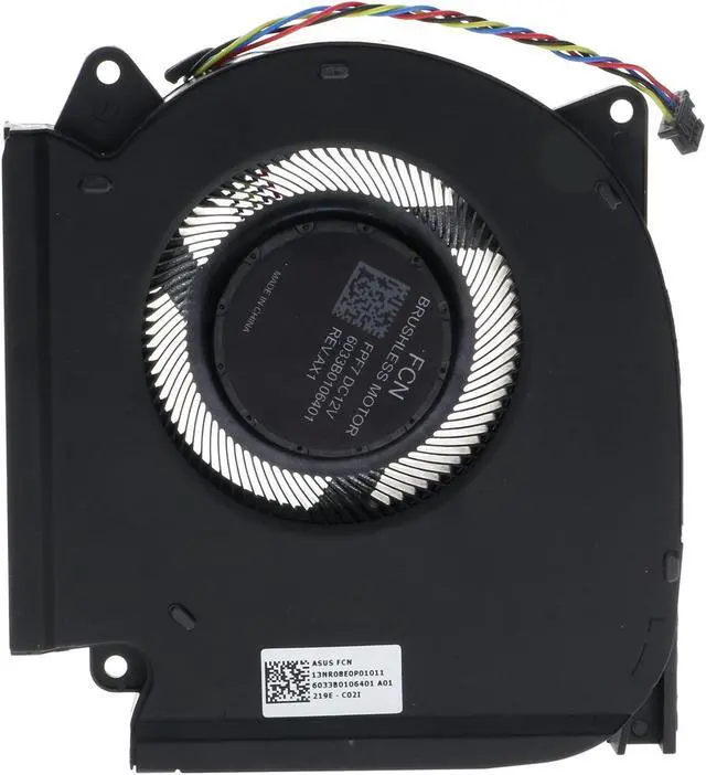 Alt view image 4 of 5 - Replacement CPU&GPU Cooling Fan for Asus ROG Strix Scar 17 G733ZM G733ZS G733ZW G733ZX 15 G533ZM G533ZS G533ZW G533ZX G533ZM G533ZS G533ZW G533ZX FR88 FPF8 13NR08E0P02011 FR89 FPF7 13NR08E0P01011 12V