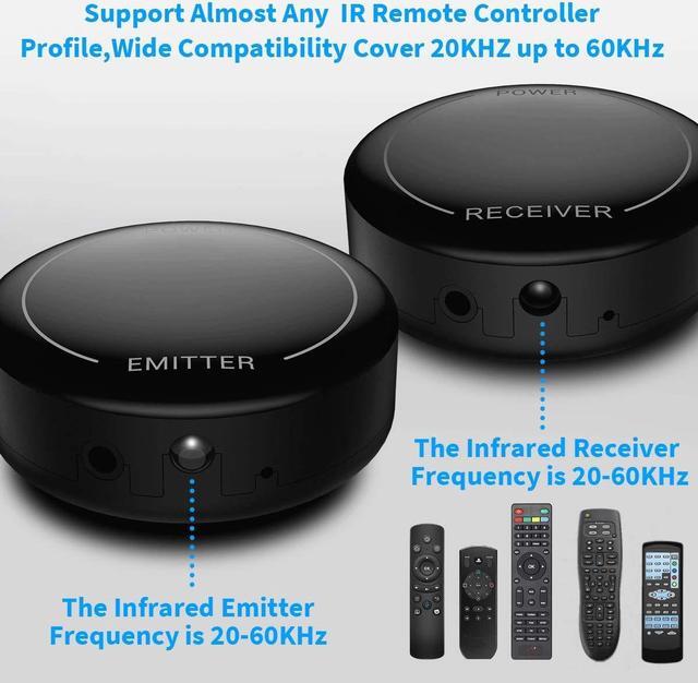 Alt view image 3 of 5 - Fourair Infrared Wireless IR Repeater Long Range 500 Feet and IR Remote Control Extender Repeater Kit Infrared IR Extender for Expansion (IR Emitter and Receiver) (Wireless)