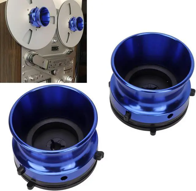 Alt view image 2 of 5 - 1 Pair Nab Hub Adapters, Reel to Reel Tape Nab Hub Adapter, 10 Inch Aluminium Nab Hub Adapter for Studer for for, Universal Reel Tape Recorder Accessories