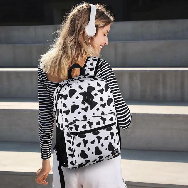 Alt view image 2 of 5 - YAMTION Unisex School Backpack,Classic Casual Bookbag Adults and Teens Schoolbag with USB Port for High School College Office Work Travel