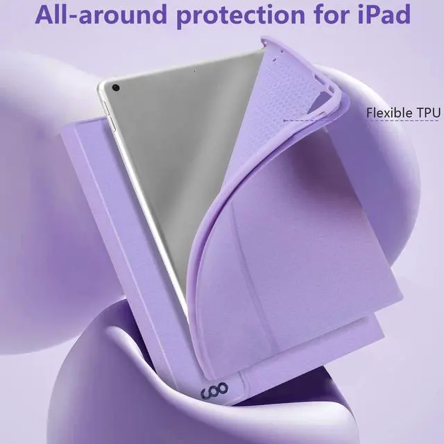 Alt view image 5 of 5 - New iPad 9th Generation Keyboard Case 10.2"(2021)/8th Gen/7th Gen Bundle with Stylus Pen for iPad, Apple Pencil for iPad 9th&10th Generation