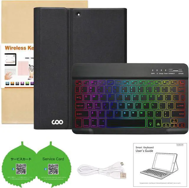 Alt view image 4 of 5 - New iPad 9th Generation Keyboard Case 10.2"(2021)/8th Gen/7th Gen Bundle with Stylus Pen for iPad, Apple Pencil for iPad 9th&10th Generation