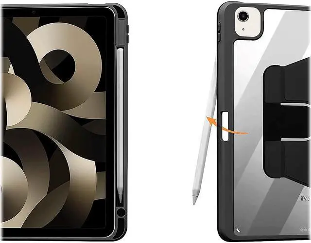 Alt view image 4 of 5 - Sahara - Venture Series Rotating Case for iPad Air 10.9-inch (4th Gen, 5th Gen) and iPad Air 11-inch M2 & M3, Shadow Purple Gray, (TB00247)