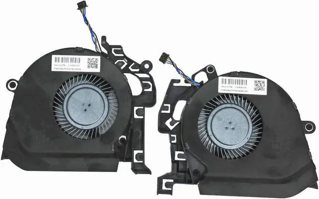 Alt view image 2 of 4 - ZHAWULEEFB Replacement New Laptop CPU + GPU Cooling Fan for HP Studio ZBook 15 G5 ZBook 15 G6 Series L30894-001 L30895-001 L28713-001 L28712-001 NS85C01-17J04 NS85C01-17J03 DC5V 0.5A Fan