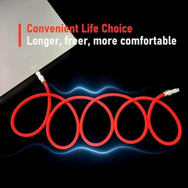 Alt view image 5 of 5 - Chubby 2.0 240W USB C Cable Durable Fast Charging Cable Ultra-Thick Silicone Charger Cord Compatible with iPhone 15/16 Series, Samsung Galaxy, Blue, Type-C to Type-C, 19.6 FT