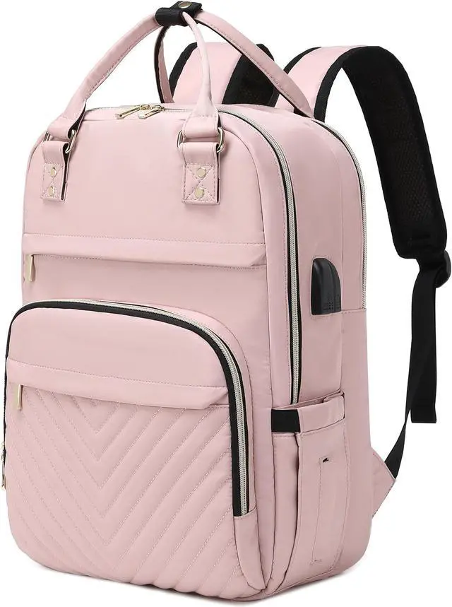 Main image of ZJIMLIN Laptop Backpack for Women 17 Inch Nurse Backpack Computer Backpack Waterproof Anti-theft Travel Backpack for Women