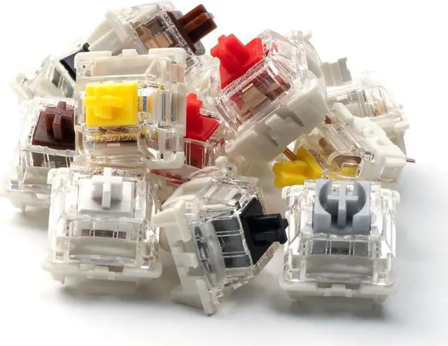 Alt view image 5 of 5 - Glacier Gateron G Pro Version 3.0 Pre-lubed 5-pin (105 Pieces) Set for Mechanical Keyboard with Free Key Caps/Switches Puller Included (5-pin, 105 Pieces, Black)