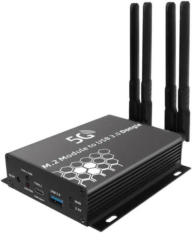 Main image of HLT NGFF(M.2) 4G/5G Module to USB 3.0 Adapter with Auxiliary Power and Cooler Fan